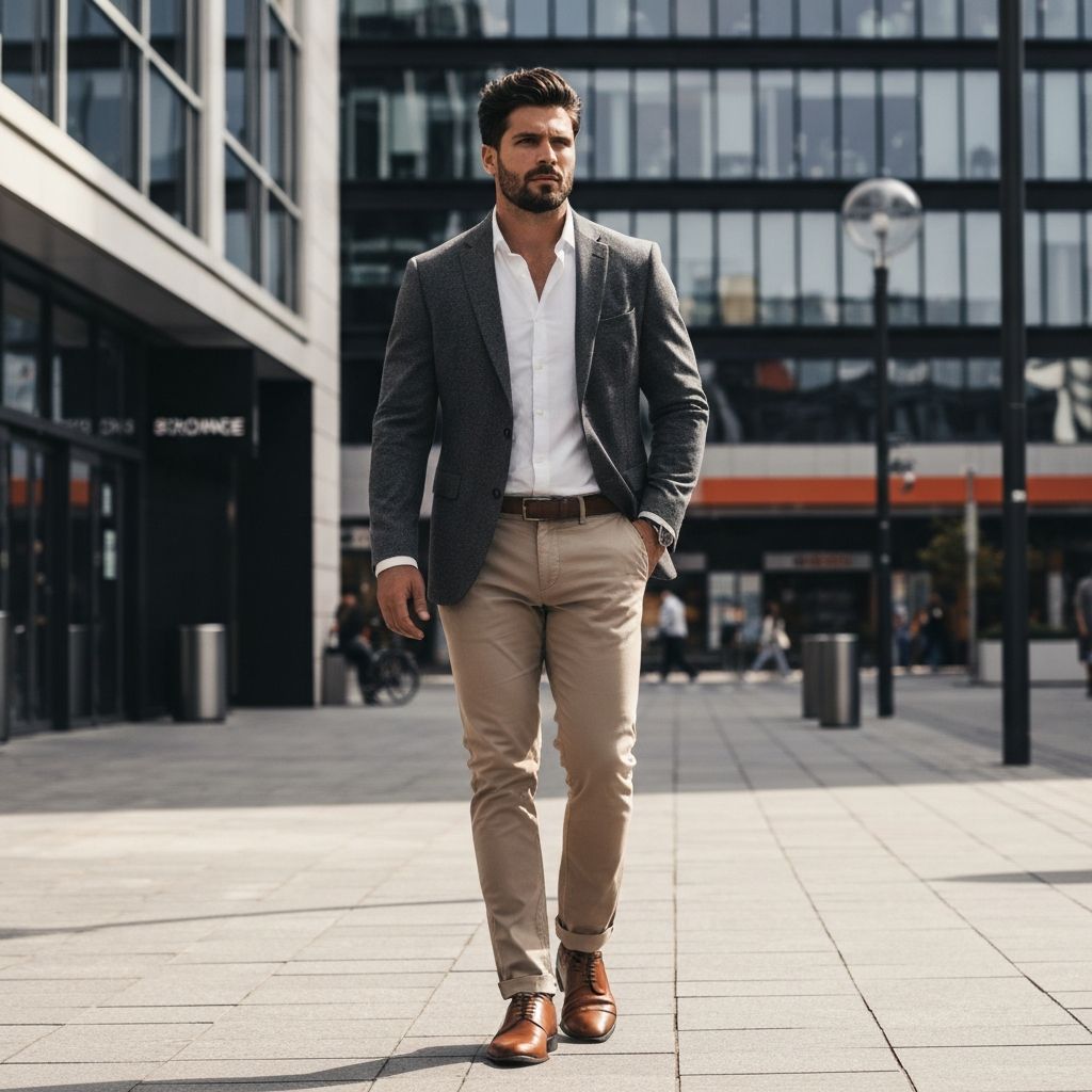Stylish man in smart casual attire