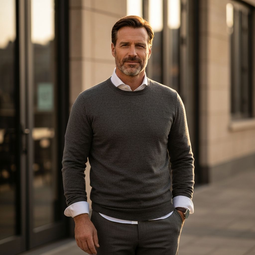 Stylish man in contemporary menswear